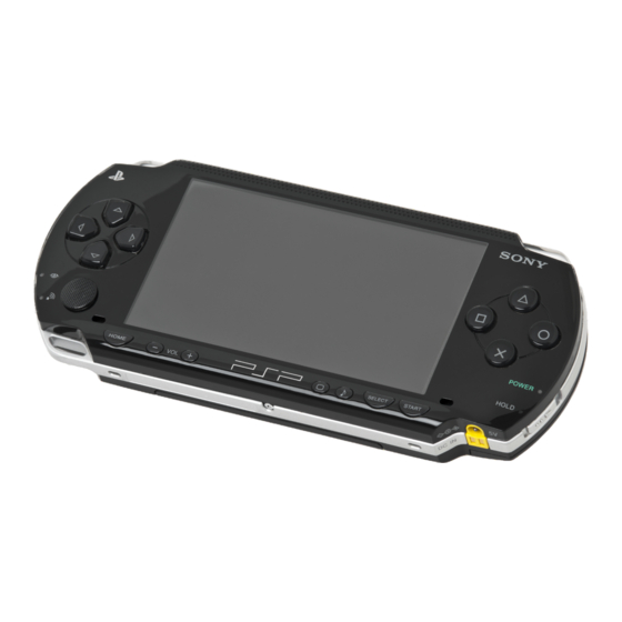 Sony PSP-1001 Mode D'emploi