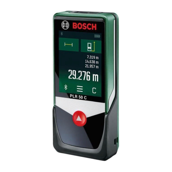 Bosch PLR 50 C Notice Originale