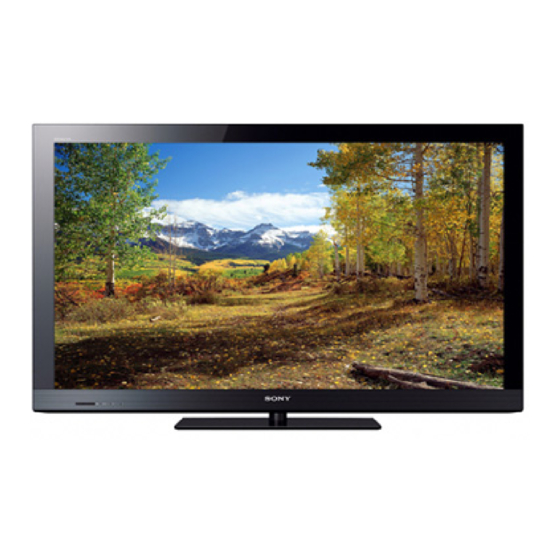 Sony BRAVIA KDL-40CX520 Manuels