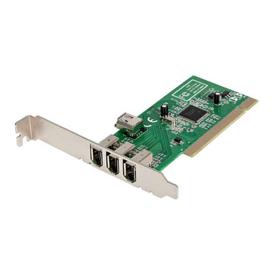 StarTech PCI1394MP Guide De L'utilisateur
