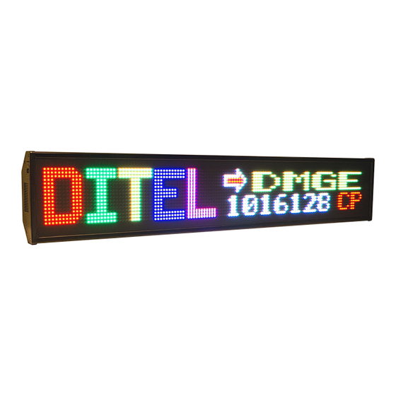 Ditel DMGE1016128CF Guide Rapide D'installation
