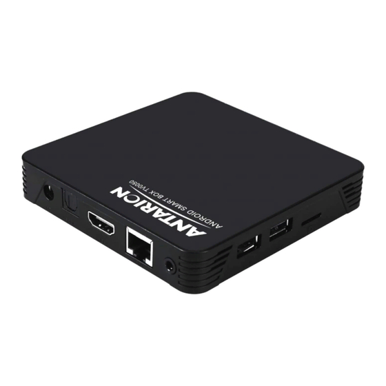 ANTARION SMART BOX TV S905 Manuels