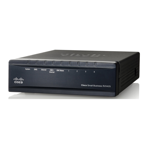 Cisco RV042 Guide De Démarrage Rapide