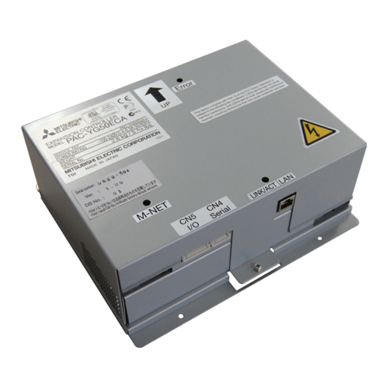 Mitsubishi Electric PAC-YG50ECA Manuels