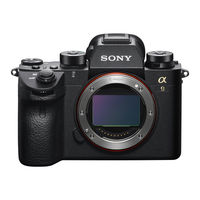 Sony Alpha ILCE-9 Mode D'emploi