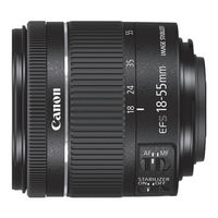Canon EF-S18-55mm f/4-5.6 IS STM Mode D'emploi
