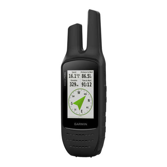Garmin Rino 750 Guide De L'utilisateur