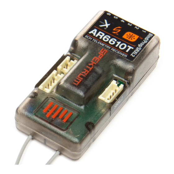 Spektrum AR6610T Guide De L'utilisateur