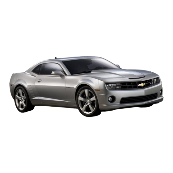 Chevrolet Camaro 2010 Guide Du Propriétaire