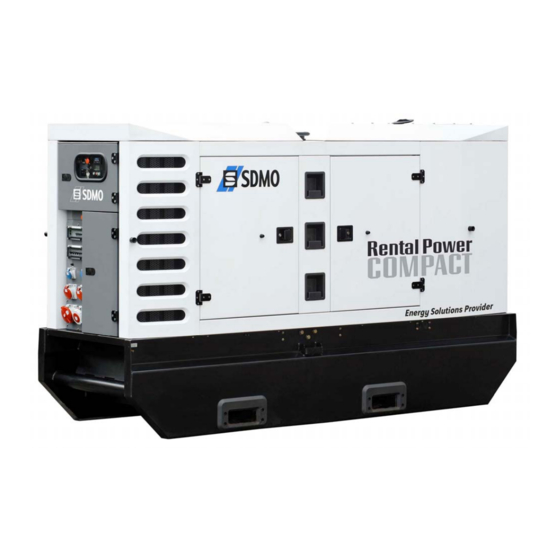 SDMO Rental Power Compact R165C3 Manuels