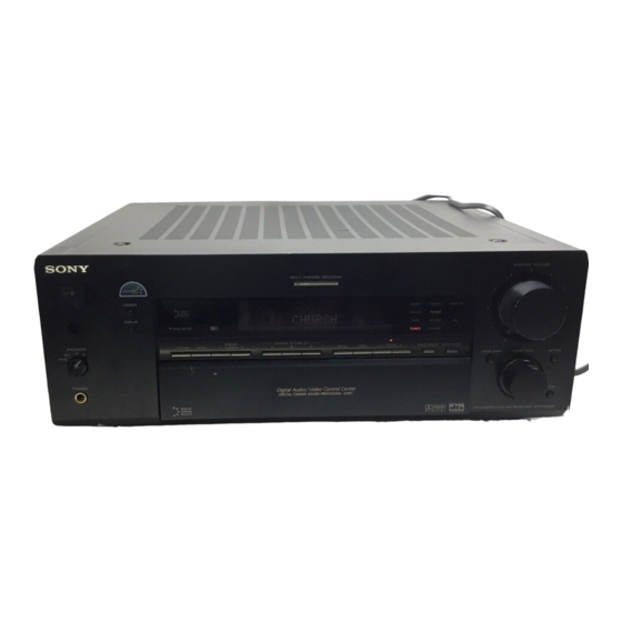 Sony STR-DB940 Manuels