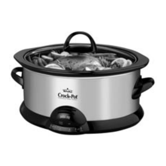 Rival Crock-Pot Smart-Pot SCVP6009A1-CN Notice D'emploi