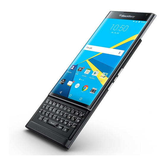 Blackberry PRIV Guide De L'utilisateur