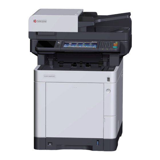 Kyocera ECOSYS M6230cidn Guide Rapide