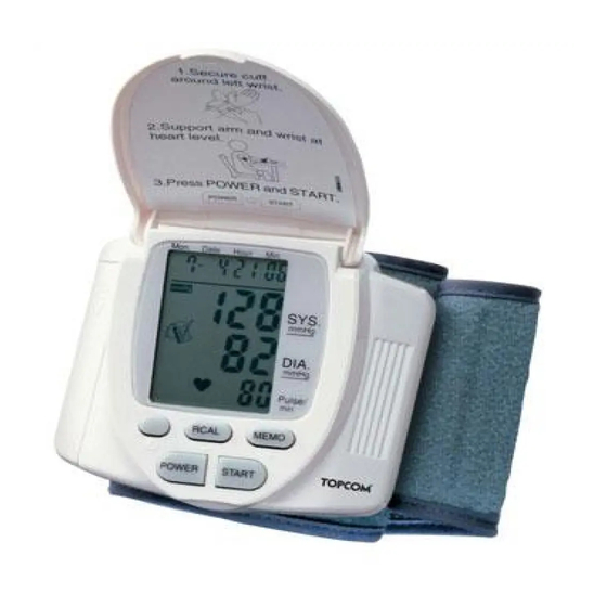 Topcom BPM Wrist 2301 Manuels