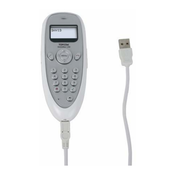 Topcom Webtalker 200 Manuel D'utilisateur