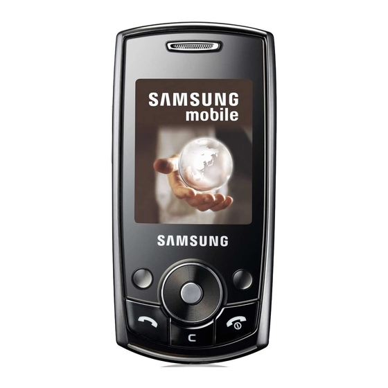 Samsung SGH-J700 Manuels