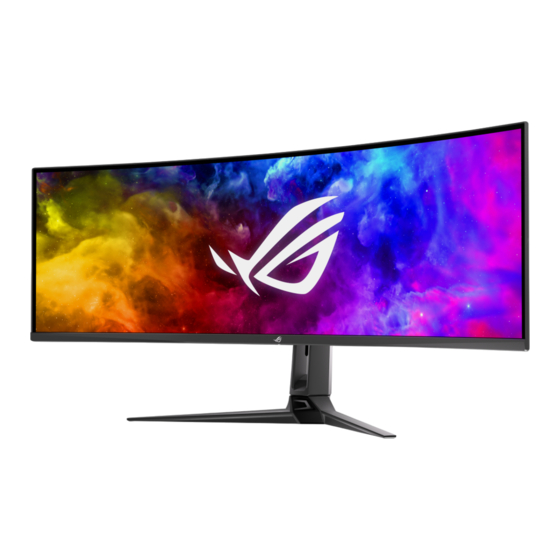 Asus ROG SWIFT OLED PG49WCD Manuels