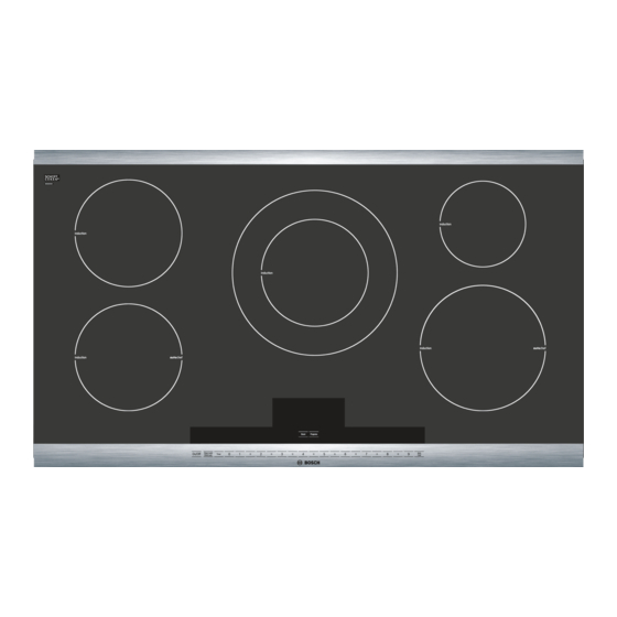 Bosch NIT8665UC Manuel D'utilisation Et D'entretien