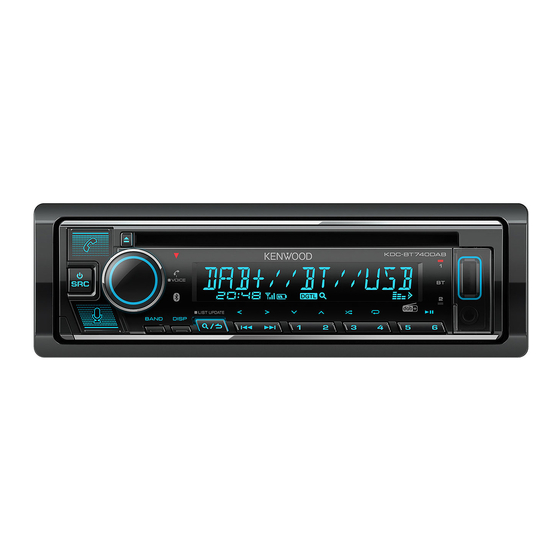 Kenwood KDC-BT740DAB Mode D'emploi