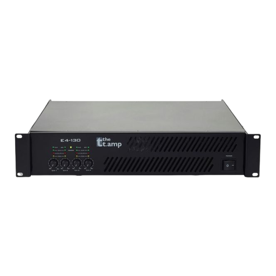 thomann the t.amp E4-130 Notice D'utilisation