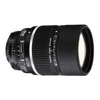 Nikon AF DC-Nikkor 135mm f/2 D Manuel D'utilisation