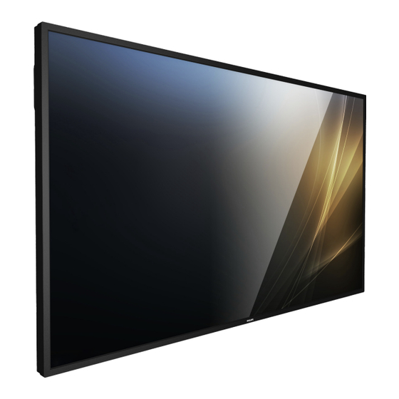 Philips Professional Display Solutions P Série Manuel De L'utilisateur