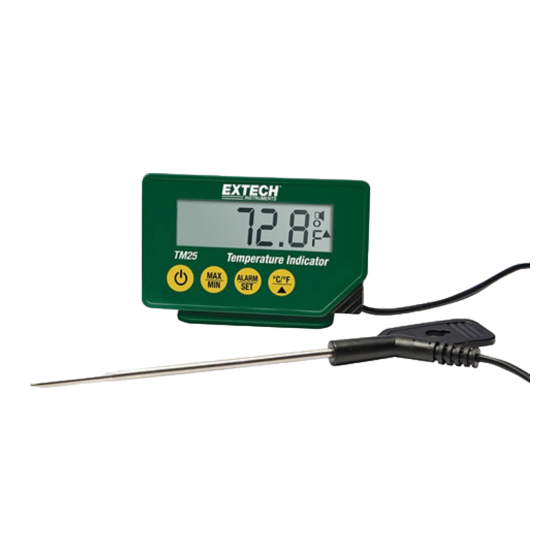 Extech Instruments TM20 Manuel D'utilisation