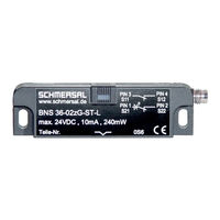 Schmersal BNS 36-02/01Z-L Instructions Pour Fonctionnement Et Montage