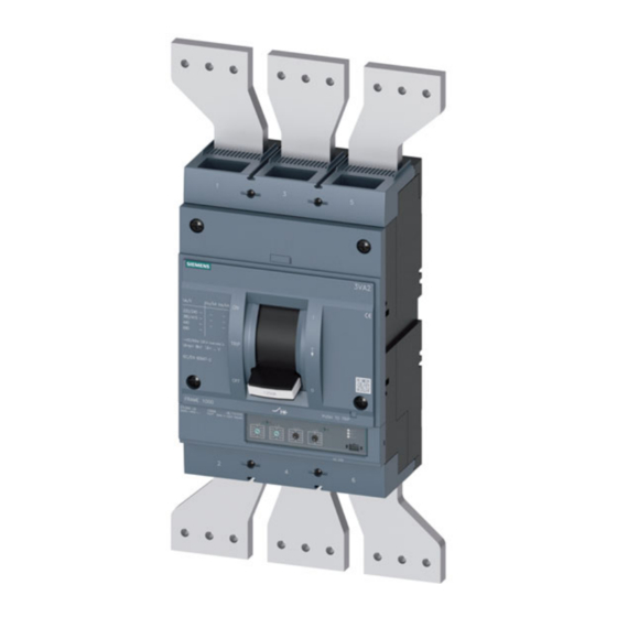 Siemens 3VA25 H Serie Notice D'utilisation