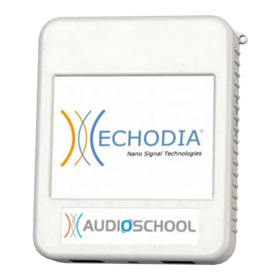 ECHODIA AUDIOSCHOOL Guide Utilisateur