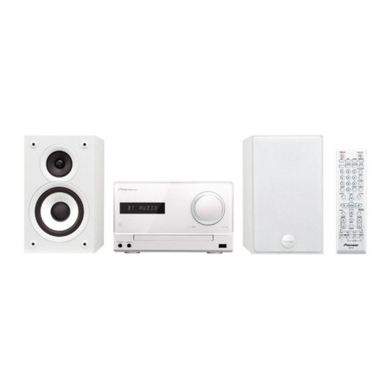 Pioneer X-CM32 BT Mode D'emploi