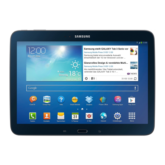 Samsung Galaxy Tab 3 Mode D'emploi