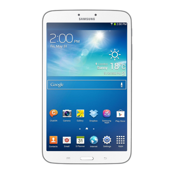 Samsung GALAXY Tab 3 Mode D'emploi