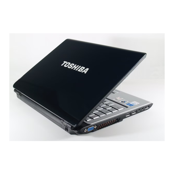 Toshiba SATELLITE PRO U300 Série Manuel De L'utilisateur