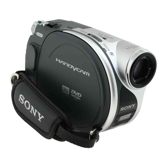 Sony Handycam DCR-DVD105 Mode D'emploi