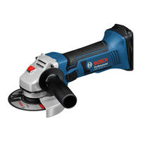 Bosch GWS Professional 18-125 V-LI Notice Originale