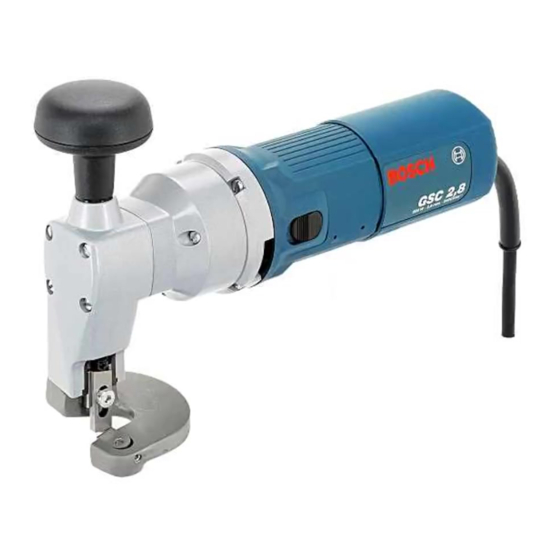Bosch GSC 2,8 Professional Notice Originale