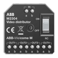 ABB Welcome M2304 Mode D'emploi