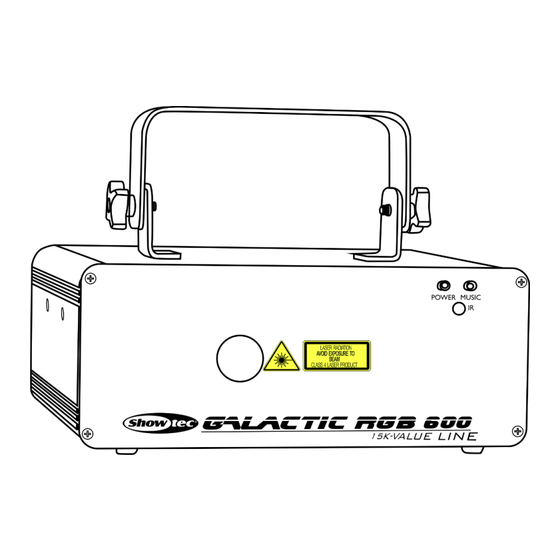 SHOWTEC Galactic RGB-600 Value Line Manuel D'utilisation