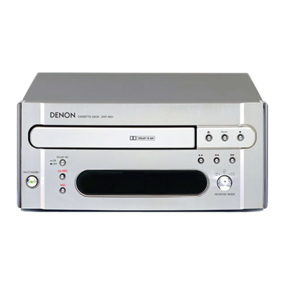 Denon DRR-M33 Mode D'emploi