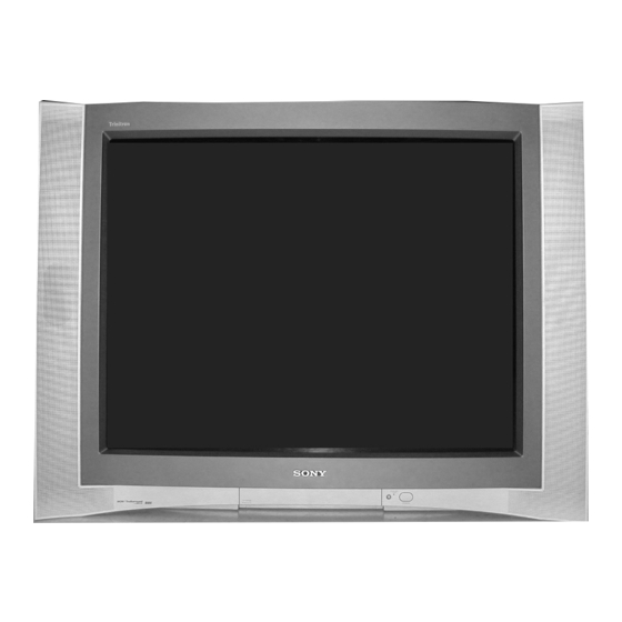 Sony KV-27FV310 Mode D'emploi