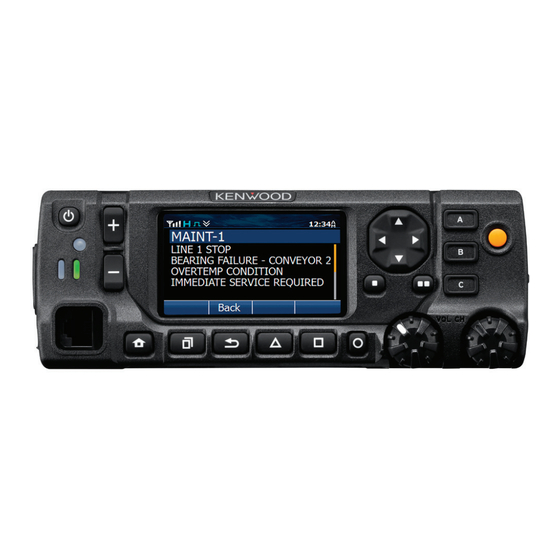 Kenwood KCH-20R Mode D'emploi