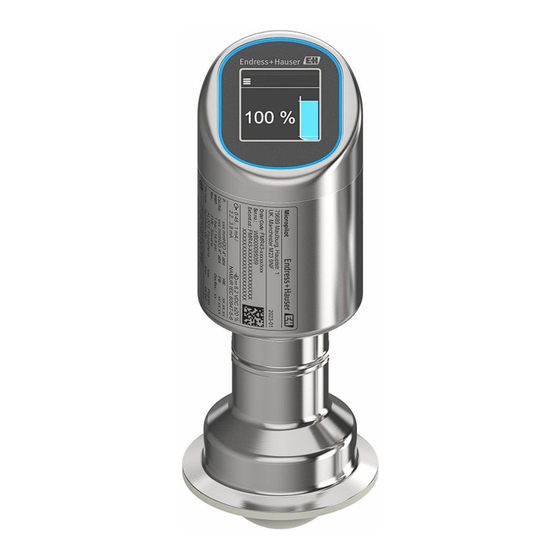 Endress+Hauser Micropilot FMR43 Manuel De Mise En Service