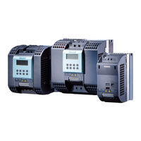 Siemens SINAMICS G110 Instructions De Service