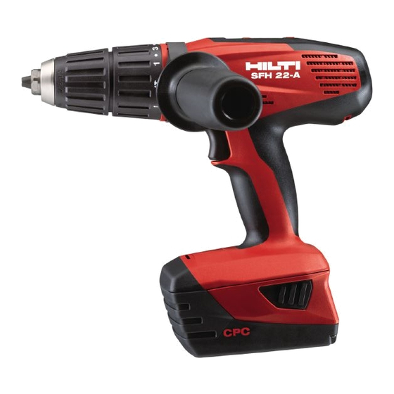 Hilti SF 22-A Mode D'emploi