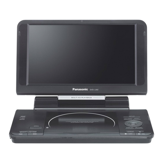 Panasonic DVD-LS92 Mode D'emploi