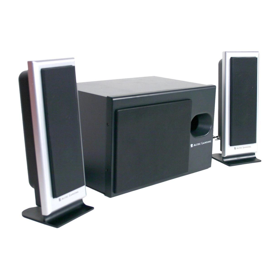 Altec Lansing VS-3121 Mode D'emploi