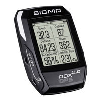 Sigma ROX GPS 11.0 Mode D'emploi