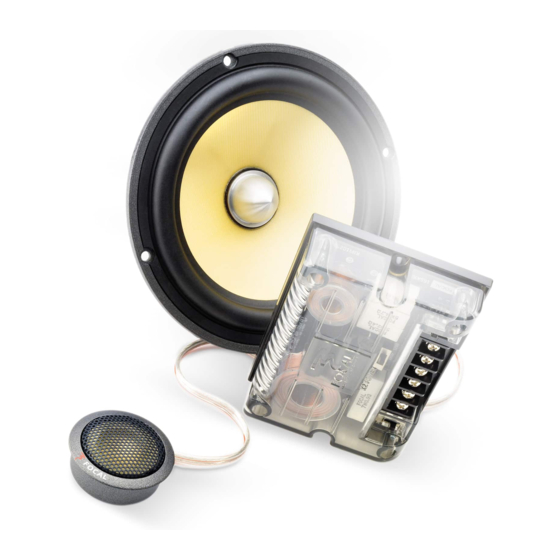 Focal K2 Power Manuel D'utilisation